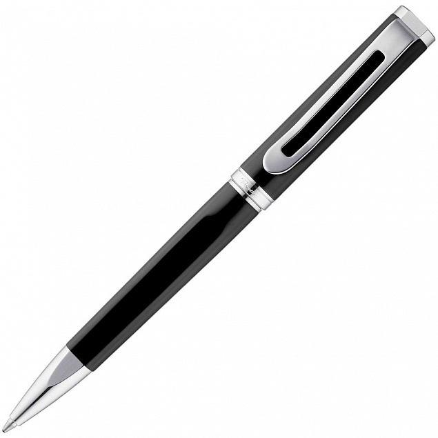 Ручка шариковая Phase, черная с логотипом в Ставрополе заказать по выгодной цене в кибермаркете AvroraStore