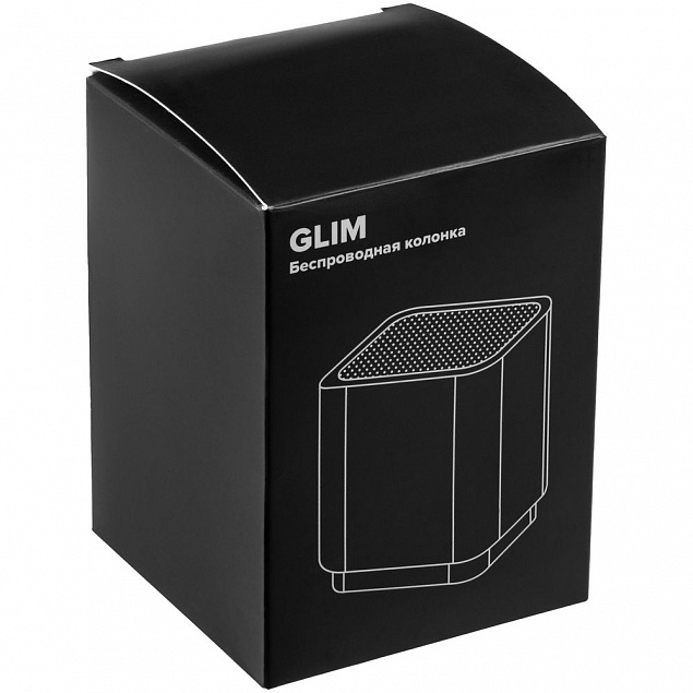Беспроводная колонка с подсветкой логотипа Glim, белая с логотипом в Ставрополе заказать по выгодной цене в кибермаркете AvroraStore