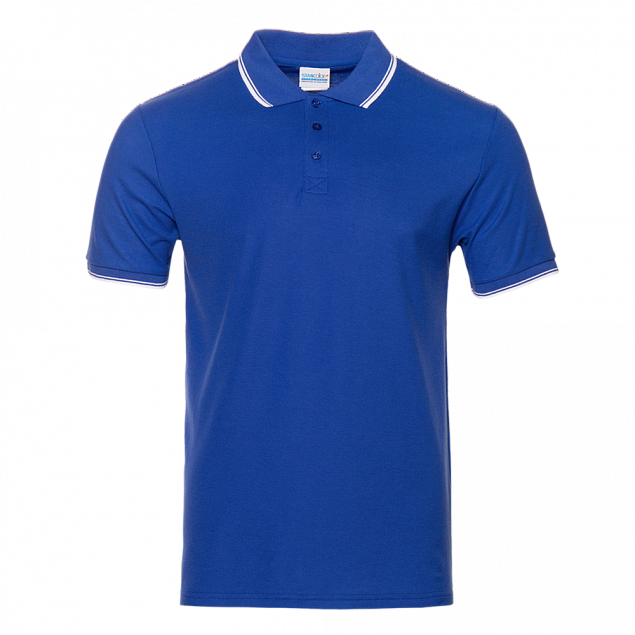 Рубашка поло Рубашка мужская 04T Синий с логотипом в Ставрополе заказать по выгодной цене в кибермаркете AvroraStore