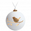 Елочный шар с фигуркой «Снегирь на ветке», 10 см, белый с золотистым с логотипом в Ставрополе заказать по выгодной цене в кибермаркете AvroraStore