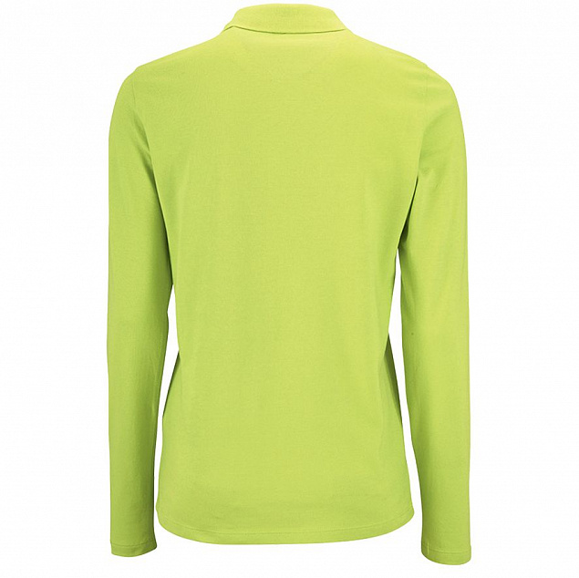 Рубашка поло женская с длинным рукавом PERFECT LSL WOMEN, зеленое яблоко с логотипом в Ставрополе заказать по выгодной цене в кибермаркете AvroraStore
