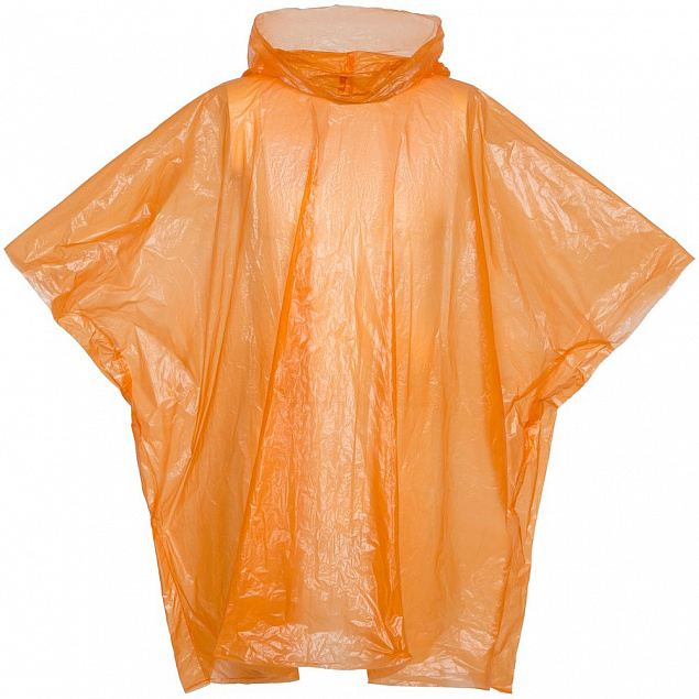Дождевик-пончо RainProof, оранжевый с логотипом в Ставрополе заказать по выгодной цене в кибермаркете AvroraStore