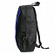 Рюкзак PLUS, чёрный/синий, 44 x 26 x 12 см, 100% полиэстер 600D с логотипом в Ставрополе заказать по выгодной цене в кибермаркете AvroraStore