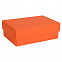 Коробка картонная, "COLOR" 11,5*6*17 см; оранжевый с логотипом в Ставрополе заказать по выгодной цене в кибермаркете AvroraStore