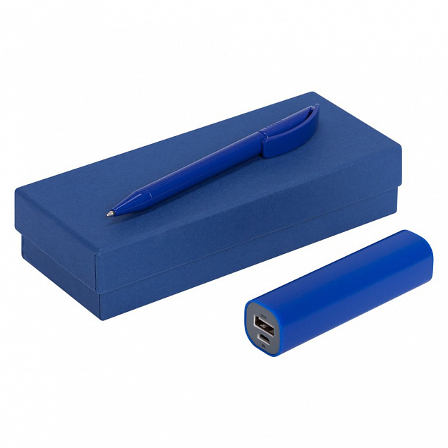 Коробка Mini, синяя с логотипом в Ставрополе заказать по выгодной цене в кибермаркете AvroraStore