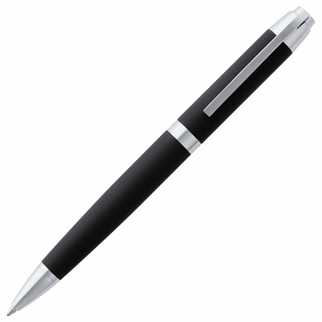 Ручка шариковая Razzo Chrome, черная с логотипом в Ставрополе заказать по выгодной цене в кибермаркете AvroraStore