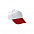 Бейсболка PROMOTION белый - красный лотос с логотипом в Ставрополе заказать по выгодной цене в кибермаркете AvroraStore