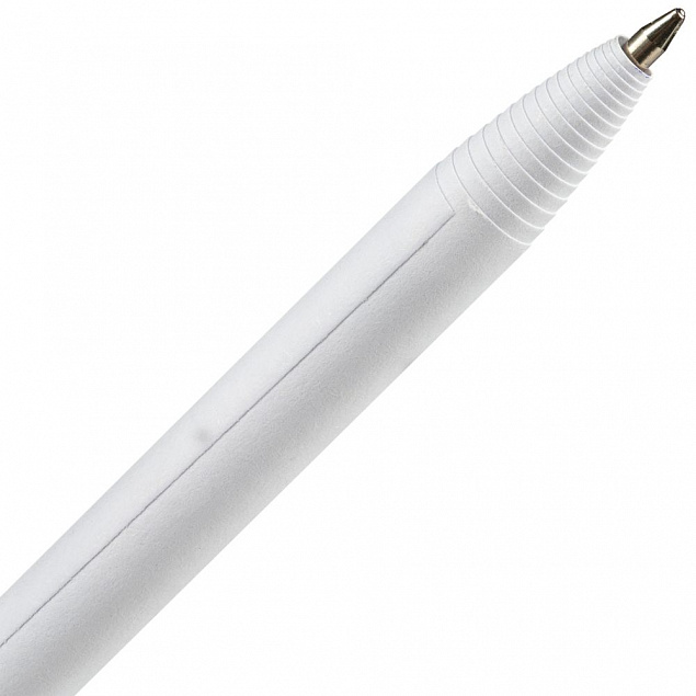 Ручка шариковая Carton Plus, белая с логотипом в Ставрополе заказать по выгодной цене в кибермаркете AvroraStore