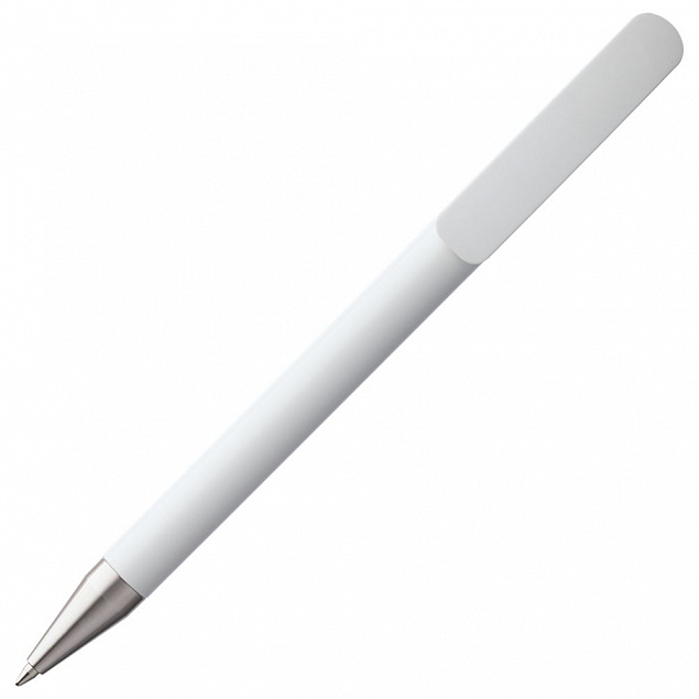 Ручка шариковая Prodir DS3 TPC, белая с логотипом в Ставрополе заказать по выгодной цене в кибермаркете AvroraStore
