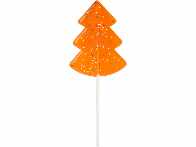 Карамель леденцовая на сахаре Елочка нарядная, 50г, оранжевый с логотипом в Ставрополе заказать по выгодной цене в кибермаркете AvroraStore