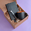 Набор подарочный DESKTOP: кружка, ежедневник, ручка,  стружка, коробка, черный/оранжевый с логотипом в Ставрополе заказать по выгодной цене в кибермаркете AvroraStore
