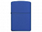 Зажигалка ZIPPO Classic с покрытием Royal Blue Matte с логотипом в Ставрополе заказать по выгодной цене в кибермаркете AvroraStore