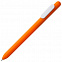 Ручка шариковая Slider, оранжевая с белым с логотипом в Ставрополе заказать по выгодной цене в кибермаркете AvroraStore
