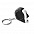 Рулетка- брелок 1 м TRESNA, Черный с логотипом в Ставрополе заказать по выгодной цене в кибермаркете AvroraStore