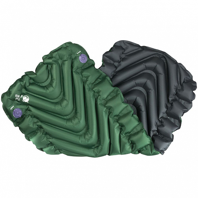 Надувной коврик Static V Junior, зеленый с логотипом в Ставрополе заказать по выгодной цене в кибермаркете AvroraStore
