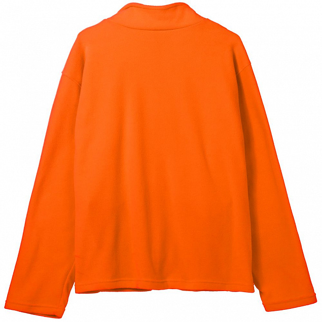 Куртка флисовая унисекс Manakin, оранжевая с логотипом в Ставрополе заказать по выгодной цене в кибермаркете AvroraStore
