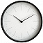 Часы настенные Lacky, белые с черным с логотипом в Ставрополе заказать по выгодной цене в кибермаркете AvroraStore