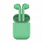 Наушники беспроводные с зарядным боксом TWS AIR SOFT, цвет мятный с логотипом в Ставрополе заказать по выгодной цене в кибермаркете AvroraStore