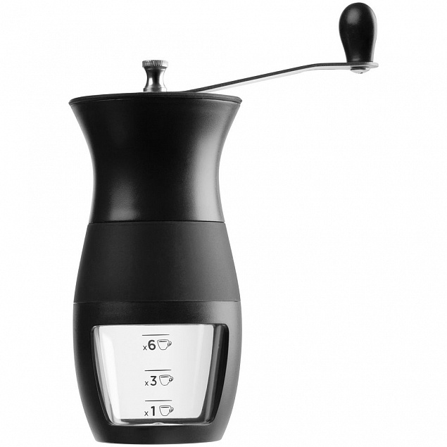 Мельница для кофе Burr, черная с логотипом в Ставрополе заказать по выгодной цене в кибермаркете AvroraStore