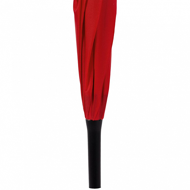 Зонт-трость Color Play, красный с логотипом в Ставрополе заказать по выгодной цене в кибермаркете AvroraStore