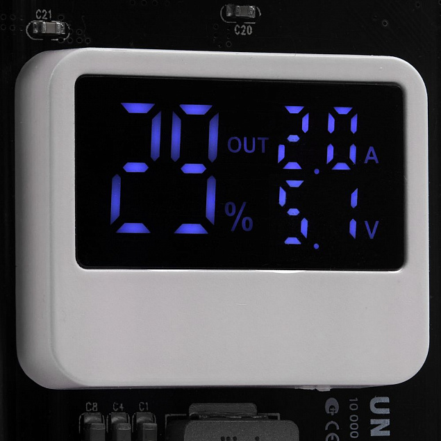 Аккумулятор c быстрой зарядкой Trellis Geek 10000 мАч, белый с логотипом в Ставрополе заказать по выгодной цене в кибермаркете AvroraStore