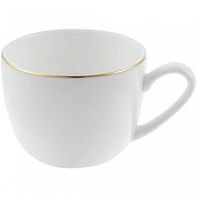 Кофейная пара Mansion Select, белая с золотистой отводкой с логотипом в Ставрополе заказать по выгодной цене в кибермаркете AvroraStore