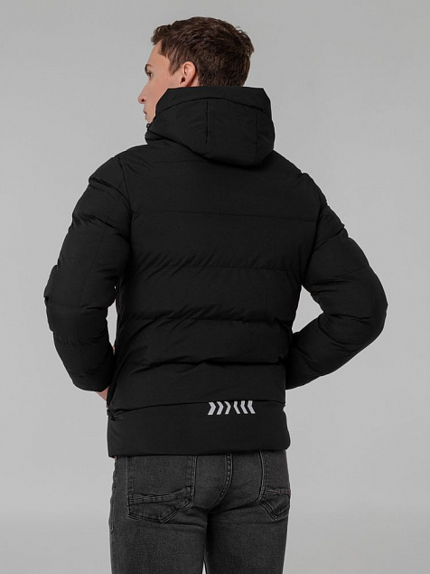 Куртка с подогревом Thermalli Everest, черная с логотипом в Ставрополе заказать по выгодной цене в кибермаркете AvroraStore