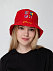 Панама Bizbolka Challenge, красная с логотипом в Ставрополе заказать по выгодной цене в кибермаркете AvroraStore