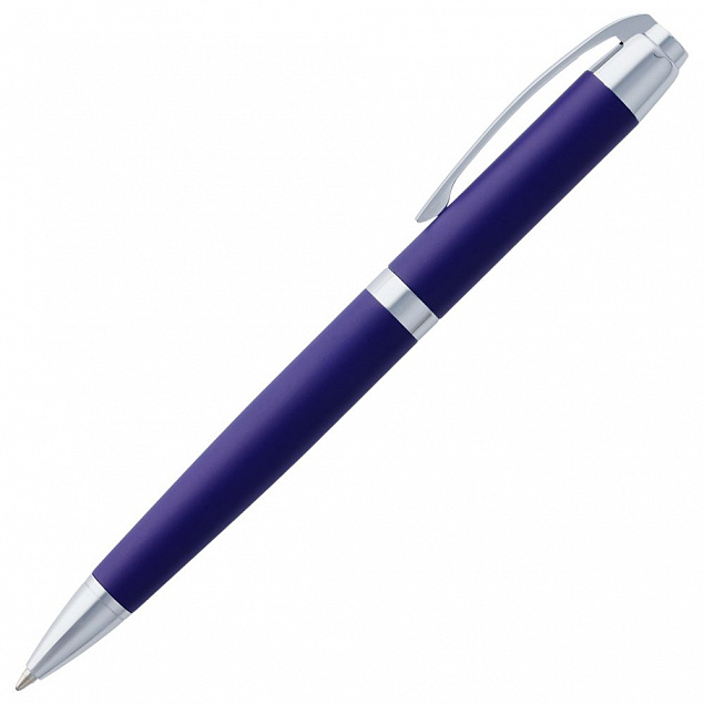 Ручка шариковая Razzo Chrome, синяя с логотипом в Ставрополе заказать по выгодной цене в кибермаркете AvroraStore