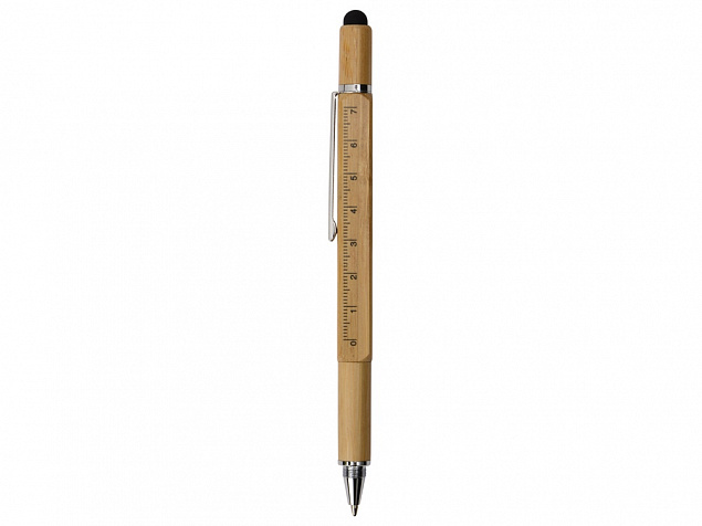 Ручка-стилус из бамбука Tool с уровнем и отверткой с логотипом в Ставрополе заказать по выгодной цене в кибермаркете AvroraStore