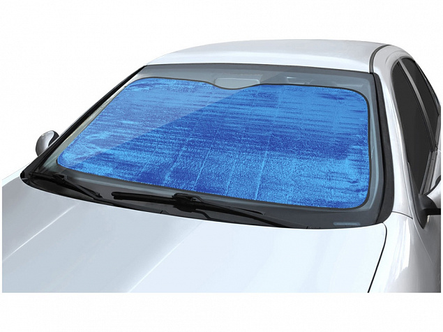 Автомобильный солнцезащитный экран Noson, ярко-синий с логотипом в Ставрополе заказать по выгодной цене в кибермаркете AvroraStore
