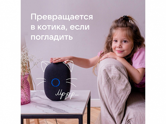 Умная колонка «Капсула» с голосовым помощником Марусей с логотипом в Ставрополе заказать по выгодной цене в кибермаркете AvroraStore