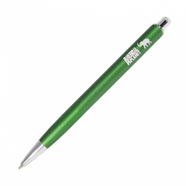 Шариковая ручка Cardin, зеленая/хром с логотипом в Ставрополе заказать по выгодной цене в кибермаркете AvroraStore