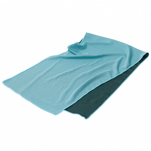 Охлаждающее полотенце Weddell, голубое с логотипом в Ставрополе заказать по выгодной цене в кибермаркете AvroraStore