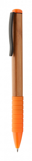 Эко ручка, оранжевая с логотипом в Ставрополе заказать по выгодной цене в кибермаркете AvroraStore