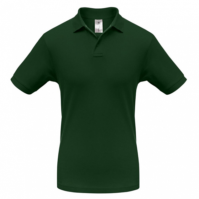 Рубашка поло Safran темно-зеленая с логотипом в Ставрополе заказать по выгодной цене в кибермаркете AvroraStore