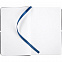 Блокнот Saffian Mini, синий с логотипом в Ставрополе заказать по выгодной цене в кибермаркете AvroraStore