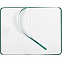 Блокнот Nota Bene, зеленый с логотипом в Ставрополе заказать по выгодной цене в кибермаркете AvroraStore