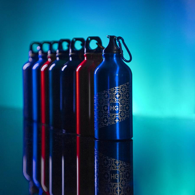 Бутылка для воды с карабином MENTO, 400мл с логотипом в Ставрополе заказать по выгодной цене в кибермаркете AvroraStore