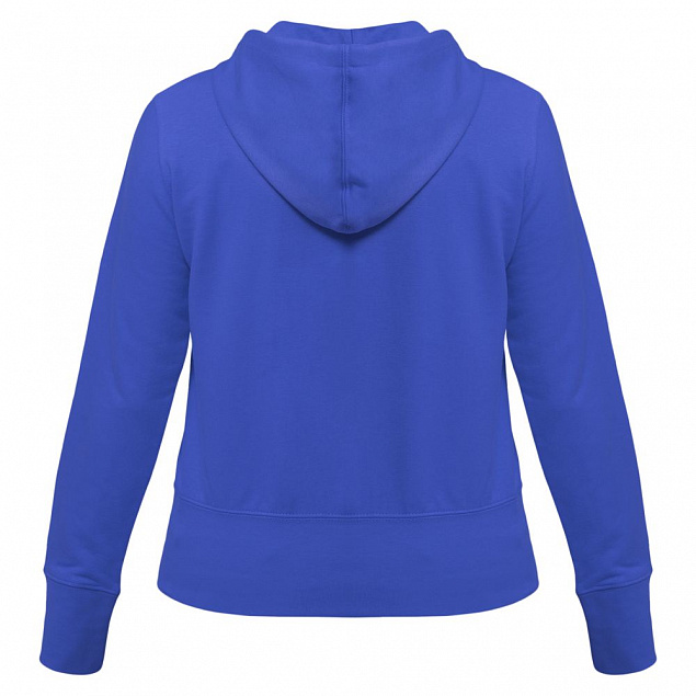 Толстовка женская Hooded Full Zip ярко-синяя с логотипом в Ставрополе заказать по выгодной цене в кибермаркете AvroraStore