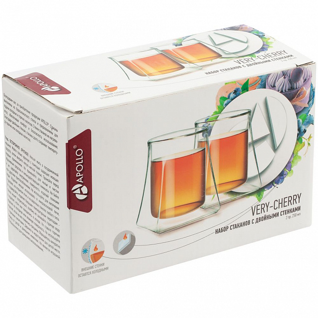 Набор стаканов с двойными стенками Very-Cherry с логотипом в Ставрополе заказать по выгодной цене в кибермаркете AvroraStore