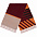 Палантин Charming, коричневый с оранжевым с логотипом в Ставрополе заказать по выгодной цене в кибермаркете AvroraStore