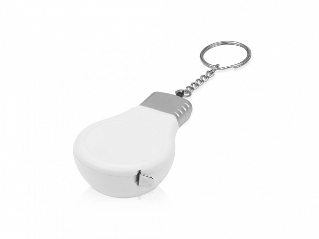 Брелок-рулетка для ключей Лампочка, 1м с логотипом в Ставрополе заказать по выгодной цене в кибермаркете AvroraStore