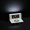 Часы настольные с беспроводным зарядным устройством Pitstop, белые с логотипом в Ставрополе заказать по выгодной цене в кибермаркете AvroraStore