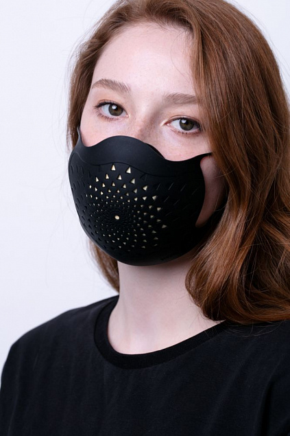Многоразовая маска с прополисом PropMask, силиконовая, серая с логотипом в Ставрополе заказать по выгодной цене в кибермаркете AvroraStore