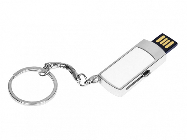 USB 2.0- флешка на 64 Гб с выдвижным механизмом и мини чипом с логотипом в Ставрополе заказать по выгодной цене в кибермаркете AvroraStore
