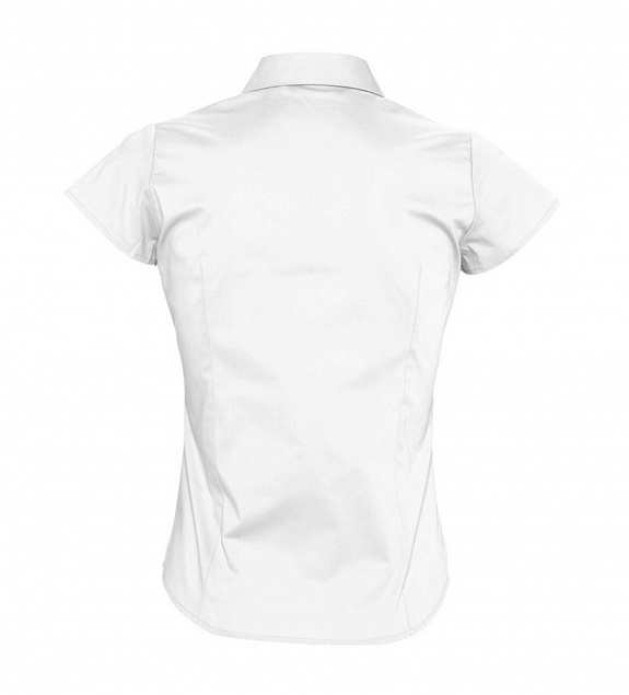 Рубашка женская с коротким рукавом EXCESS, белая с логотипом в Ставрополе заказать по выгодной цене в кибермаркете AvroraStore
