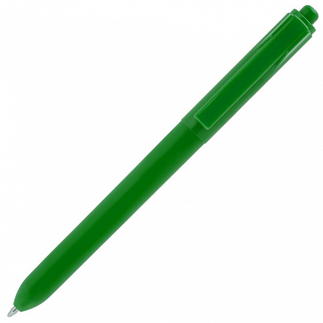 Ручка шариковая Hint, зеленая с логотипом в Ставрополе заказать по выгодной цене в кибермаркете AvroraStore