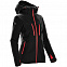 Куртка-трансформер женская Matrix, черная с красным с логотипом в Ставрополе заказать по выгодной цене в кибермаркете AvroraStore
