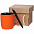 Набор Color Block, оранжевый с черным с логотипом в Ставрополе заказать по выгодной цене в кибермаркете AvroraStore